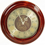 Часы настенные деревянные "Герб Москвы"
