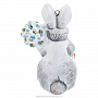 Елочная игрушка "Кролик с елкой". Майолика, фотография 4. Интернет-магазин ЛАВКА ПОДАРКОВ