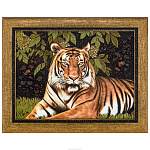 Картина янтарная "Тигр" 30х40 см