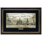 202673/44*72см Офорт черно-белый "Москва Красная площвдь"