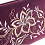Косметичка бархатная "Нежность". Фиолетовая с вышивкой, фотография 5. Интернет-магазин ЛАВКА ПОДАРКОВ