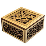 0040329 3D фанера ШКАТУЛКА РЕЗНАЯ