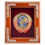 Панно "Герб СССР". Гальванопластика 28х34 см