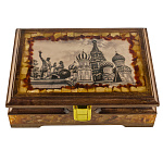 Шкатулка янтарная "Минин и Пожарский"