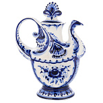 0058990  Гжель Чайник "Изящный" Авт. Исаев С.В.