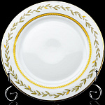 0040387/80.85350.00.1 ЛФЗ ТАРЕЛКА мелкая 215мм Европейская"Нефритовый фон" ТН1