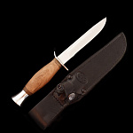 0032944/кожа Златоуст Оружие сувенирное НОЖ "Финка"  кожа нерж. сталь