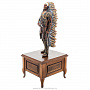 Деревянная резная скульптура "Индеец с трубкой". Высота 81 см, фотография 3. Интернет-магазин ЛАВКА ПОДАРКОВ