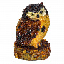Скульптура из янтаря "Сова на пеньке", фотография 4. Интернет-магазин ЛАВКА ПОДАРКОВ