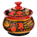 АРХИВ9383/10,5*13см  Хохлома САХАРНИЦА Б/ЛОЖКИ