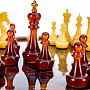 Шахматы из камня с янтарными фигурами "Европейские", фотография 8. Интернет-магазин ЛАВКА ПОДАРКОВ
