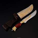 Нож "Тайга" украшенный. Златоуст