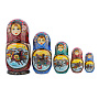 Матрешка "Зимняя тройка" 10 мест, фотография 3. Интернет-магазин ЛАВКА ПОДАРКОВ