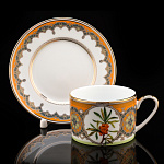 Чайная пара 250 мл "Облепиха сибирская". Форма Соло. ИФЗ