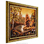 Картина янтарная "Осенний лес" 40х30 см, фотография 2. Интернет-магазин ЛАВКА ПОДАРКОВ