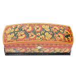 0026850/29*10см  Хохлома Шкатулка ПРЯМОУГОЛЬНАЯ с перегородками