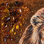 Картина янтарная "Царь зверей в семейном кругу" 104х84 см, фотография 4. Интернет-магазин ЛАВКА ПОДАРКОВ