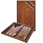 0073463/RTM-61  Нарды из дуба с угловой ленточкой тон.красное дерево  50*58см