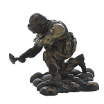 0070695 Бронза Скульптура "СПЕЦНАЗ", литье,на колене