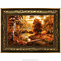 Картина янтарная "Осенний лес" 78х58 см, фотография 1. Интернет-магазин ЛАВКА ПОДАРКОВ