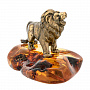 Статуэтка с янтарем "Лев", фотография 4. Интернет-магазин ЛАВКА ПОДАРКОВ