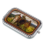 Сувенирное карманное зеркало с сюжетом