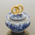 /коб/М Гжель  Солонка Свадебная (СТС)