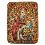 0065747/15*20см Икона подарочная"БМ "Страстная"мор.дуб(RTI-325.m)