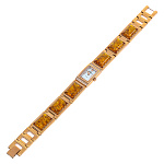 0039308/1141В8К-В2  УЧЗ Часы наручные с янтарем ЧАРОДЕЙКА