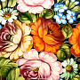 Поднос расписной "Цветы" 33 см (в ассортименте), фотография 2. Интернет-магазин ЛАВКА ПОДАРКОВ