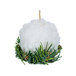0051843 Декоративная свеча "Снежок на елке" 769800