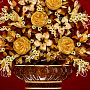 Картина янтарная "Цветы" 60х80 см, фотография 5. Интернет-магазин ЛАВКА ПОДАРКОВ