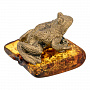 Статуэтка с янтарем "Жаба", фотография 3. Интернет-магазин ЛАВКА ПОДАРКОВ