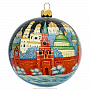 Новогодний елочный шар с ручной росписью "Москва", фотография 1. Интернет-магазин ЛАВКА ПОДАРКОВ