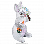 Елочная игрушка "Кролик с елкой". Майолика, фотография 3. Интернет-магазин ЛАВКА ПОДАРКОВ