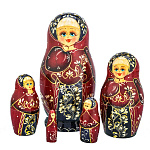 Матрешка "Цветы" 5 мест