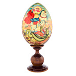 Пасхальное яйцо на подставке "Георгий Победоносец"