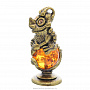 Статуэтка с янтарем "Дракон на подставке" (коньячный), фотография 1. Интернет-магазин ЛАВКА ПОДАРКОВ
