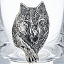 Стопка 60 мл "Волк" с накладкой из серебра 925*, фотография 2. Интернет-магазин ЛАВКА ПОДАРКОВ