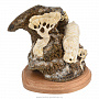 Скульптура из кости "Тигрица с тигренком", фотография 2. Интернет-магазин ЛАВКА ПОДАРКОВ