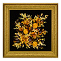Картина янтарная "Цветы" 50х50 см, фотография 1. Интернет-магазин ЛАВКА ПОДАРКОВ