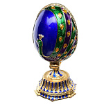 0031036-11 Традиции ФАБЕРЖЕ Сувенир ЯЙЦО-ШКАТУЛКА "Павлин" Е0303-11
