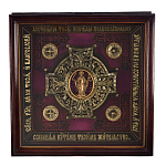 Панно "Крест кабинетный. Николай Чудотворец" 44х44 см