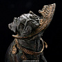 Бронзовая статуэтка "Собака Лилу с арбузом". Авторская работа., фотография 1. Интернет-магазин ЛАВКА ПОДАРКОВ
