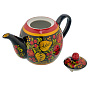 Самовар электрический 1,5 л "Яблоко". Хохлома, фотография 9. Интернет-магазин ЛАВКА ПОДАРКОВ