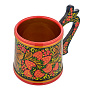 Кружка "Клубника". Хохлома, фотография 3. Интернет-магазин ЛАВКА ПОДАРКОВ