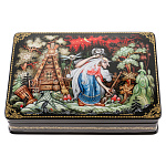0044183-18*13*4 Лаковая миниатюра Шкатулка "БАБА-ЯГА" (279)