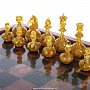 Шахматы с полем из камня и янтарными фигурами 43х43 см, фотография 2. Интернет-магазин ЛАВКА ПОДАРКОВ