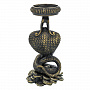 Змея Символ года 2025. Бронзовый подсвечник "Королевская кобра", фотография 4. Интернет-магазин ЛАВКА ПОДАРКОВ