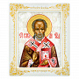 Икона "Николай Чудотворец" с перламутром 17х14 см, фотография 3. Интернет-магазин ЛАВКА ПОДАРКОВ